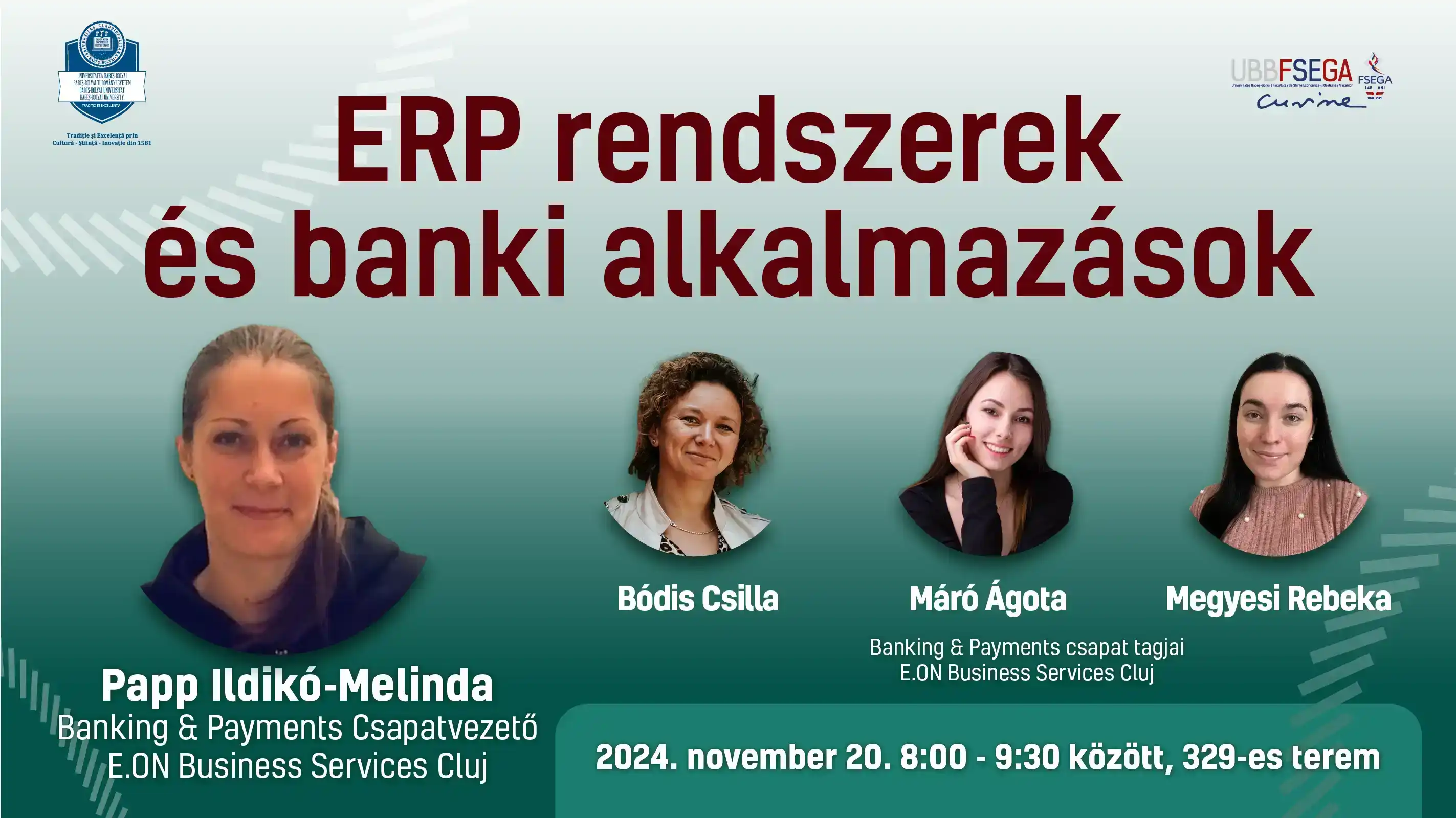 ERP rendszerek és banki alkalmazások vendégelőadás Cover Image